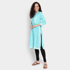 3/4th Sleeves Straight Kurta, Light Green, small image number null