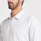 Printed Formal Shirt, White, small image number null