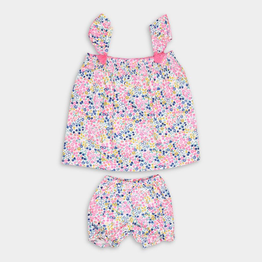 Infant Girl's Short Set, Pink, large image number null