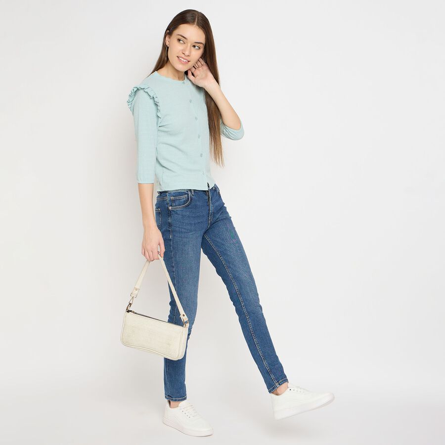Ladies'  Crop  Top, Light Green, large image number null