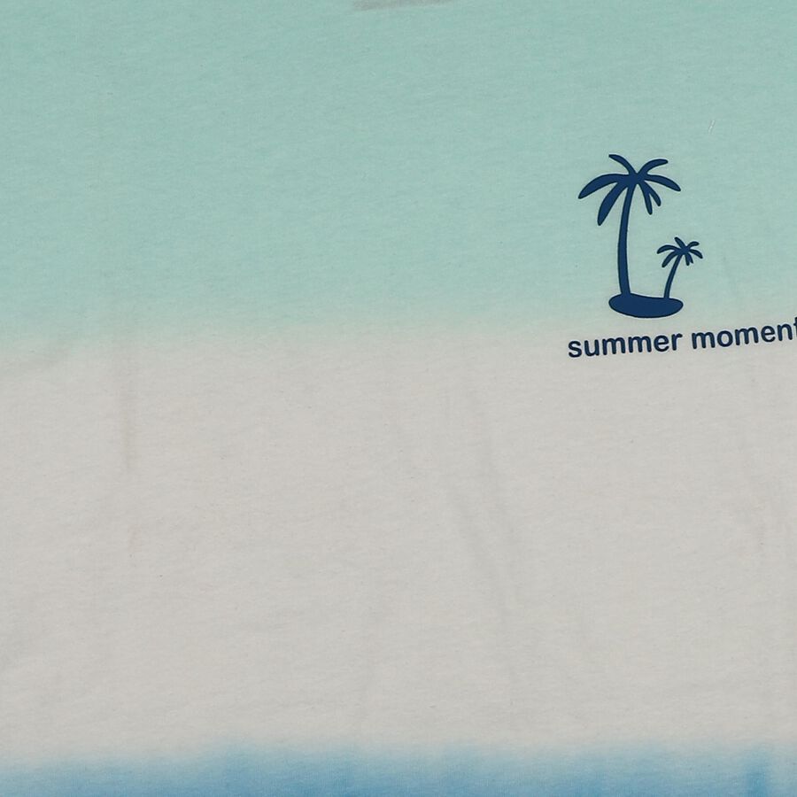 Boys White Cotton Casual T-Shirt, सफ़ेद, large