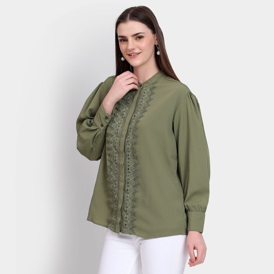 Ladies' Shirt, Dark Green, large image number null