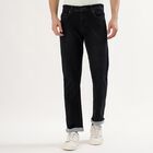 Men's Jet Black Slim Fit Classic Jeans, गहरा नीला, small image number null
