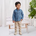 Boys Light Blue Casual Shirt, Light Blue, small