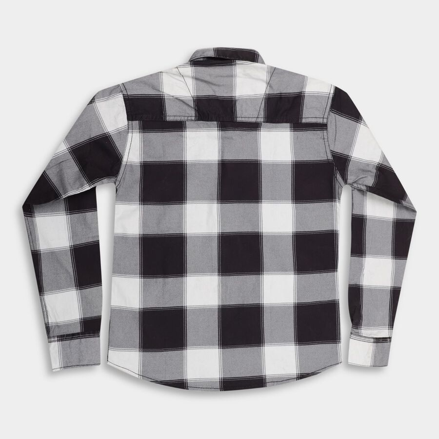Boys' 100% Cotton Casual Shirt, Olive, large image number null