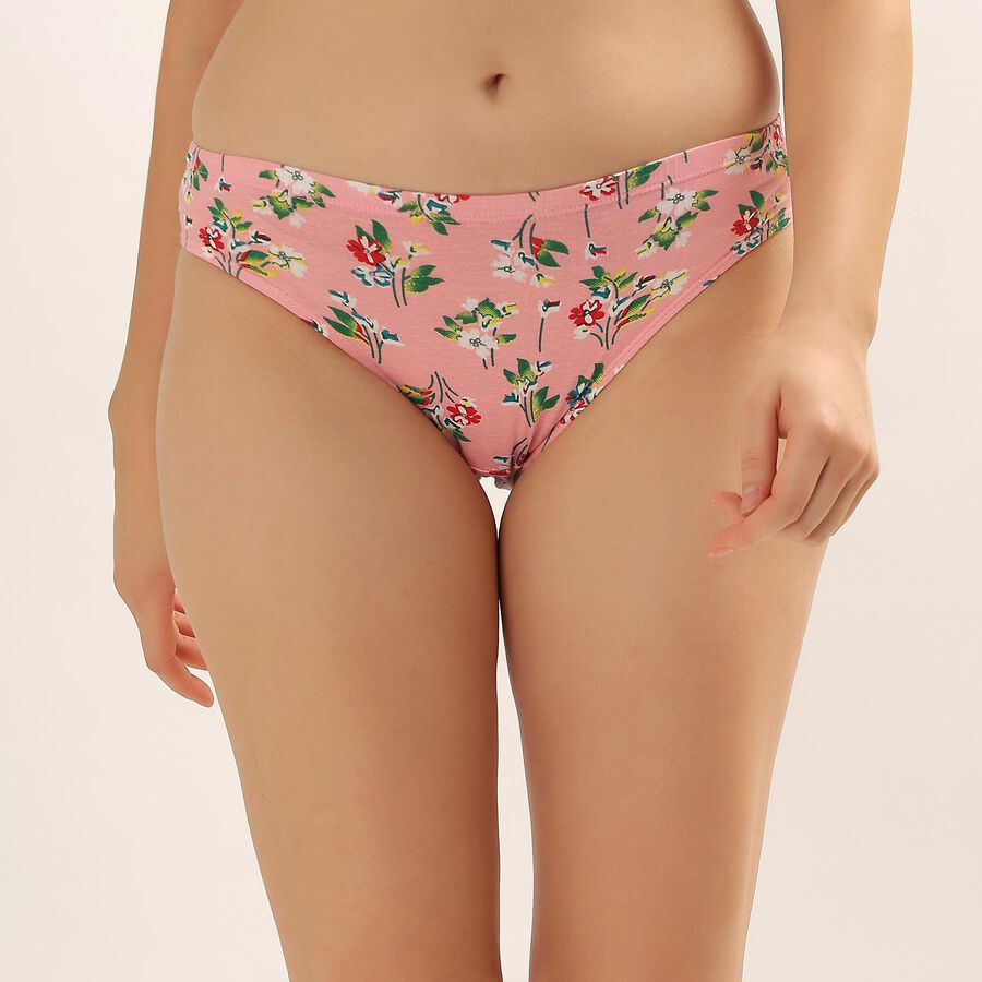 Ladies' 100% Cotton Panty , Peach, large image number null