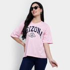 Round Neck T-Shirt, गुलाबी, small image number null