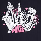 Girls' T-Shirt, Navy Blue, small image number null