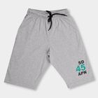 Boys' Light Heather Grey Cross Pocket Jamaican Shorts, Melange Mid Grey, small image number null