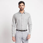 Printed Formal Shirt, Light Grey, small image number null