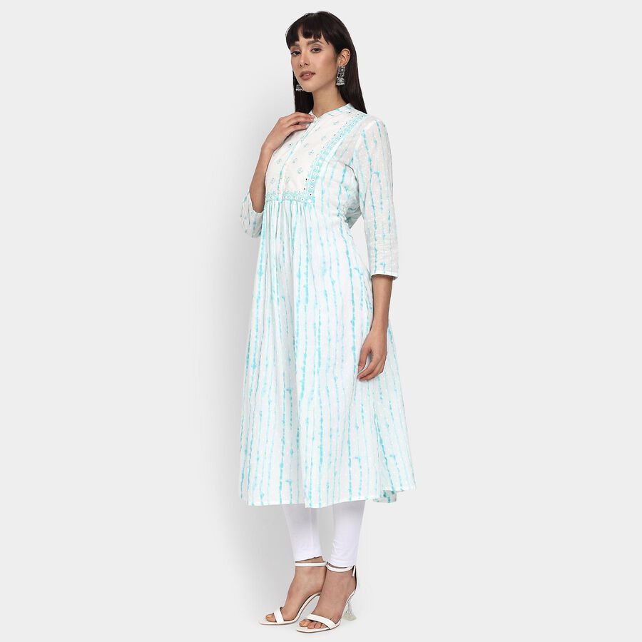 Ladies' 100% Cotton Kurta , Light Blue, large image number null