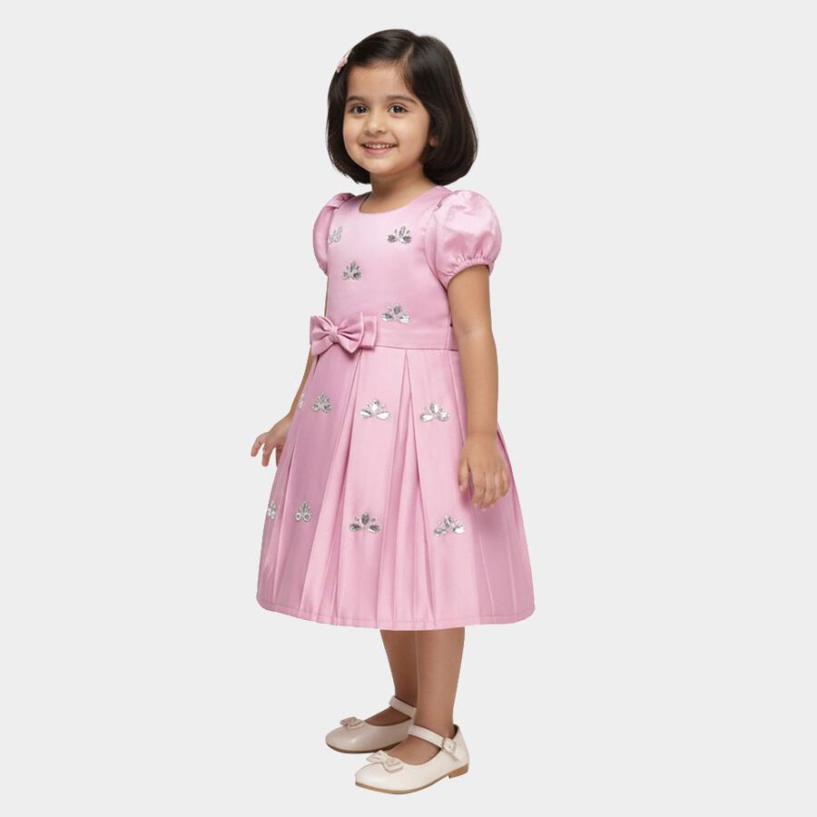 Girls' Frock, लाइलेक, large image number null