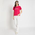 Ladies' Round Neck T-Shirt , Fuchsia, small image number null