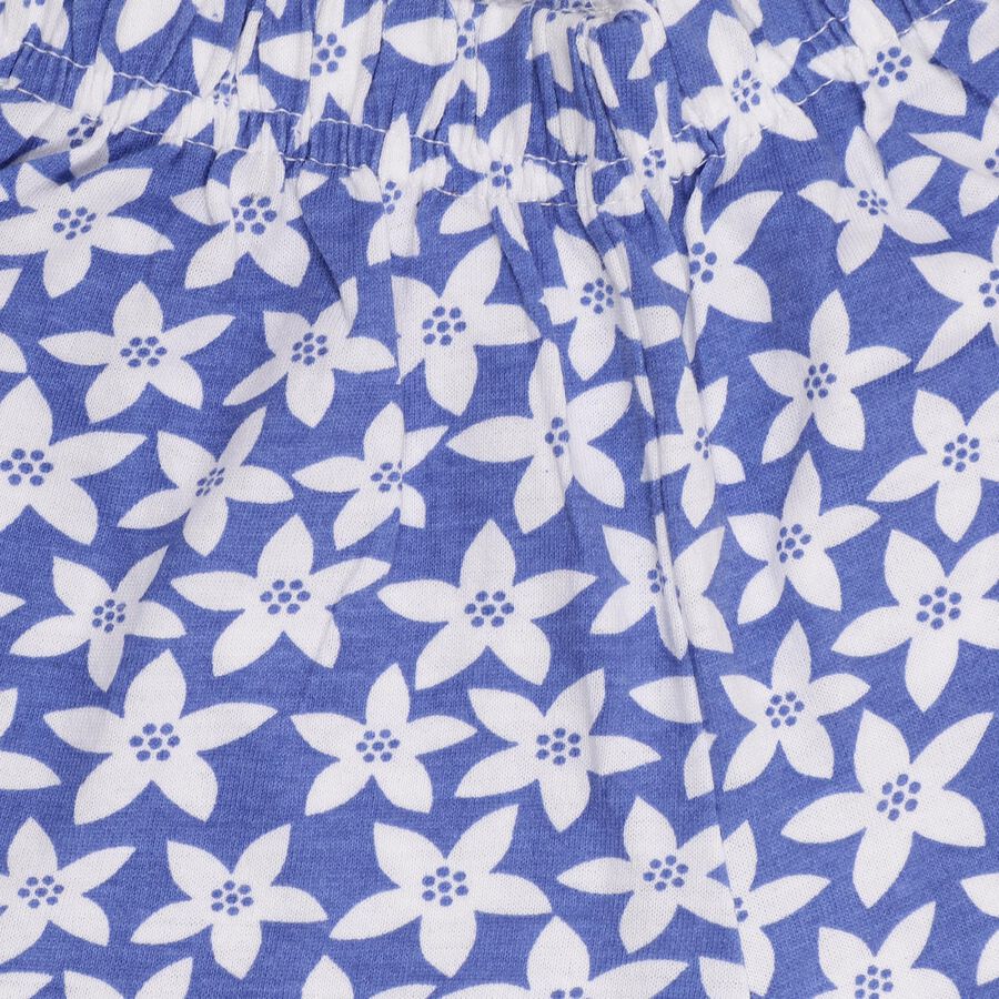 Girls' Shorts, मध्यम नीला, large