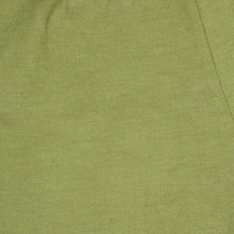 Infants Cotton Baba Suit, Olive, large image number null
