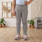 Girls Grey Long Johns Thermal, मिश्रित हल्का ग्रे, small