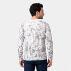 Men's White Crew Neck Regular T-Shirt, White, small