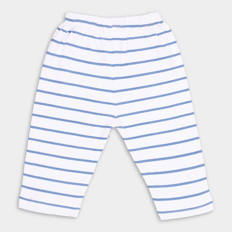 Infants' Cotton Pyjama, Mid Blue, large image number null