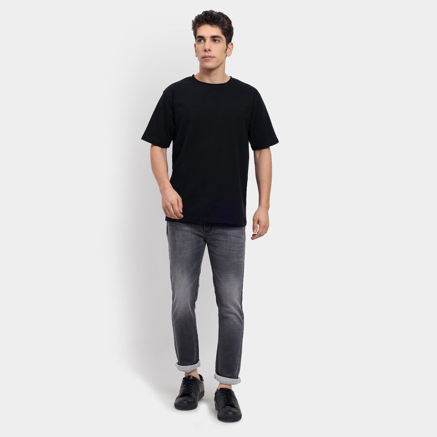 Men's Skinny Jeans , Black, large image number null