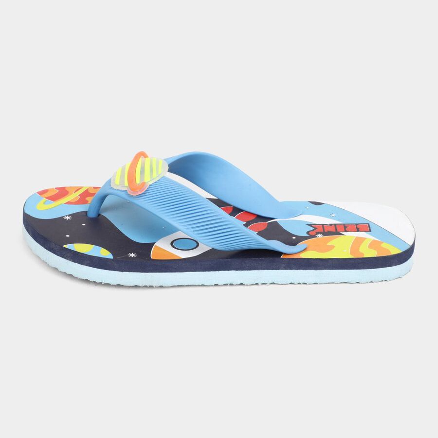 Kids Printed Slippers, नीला, large image number null