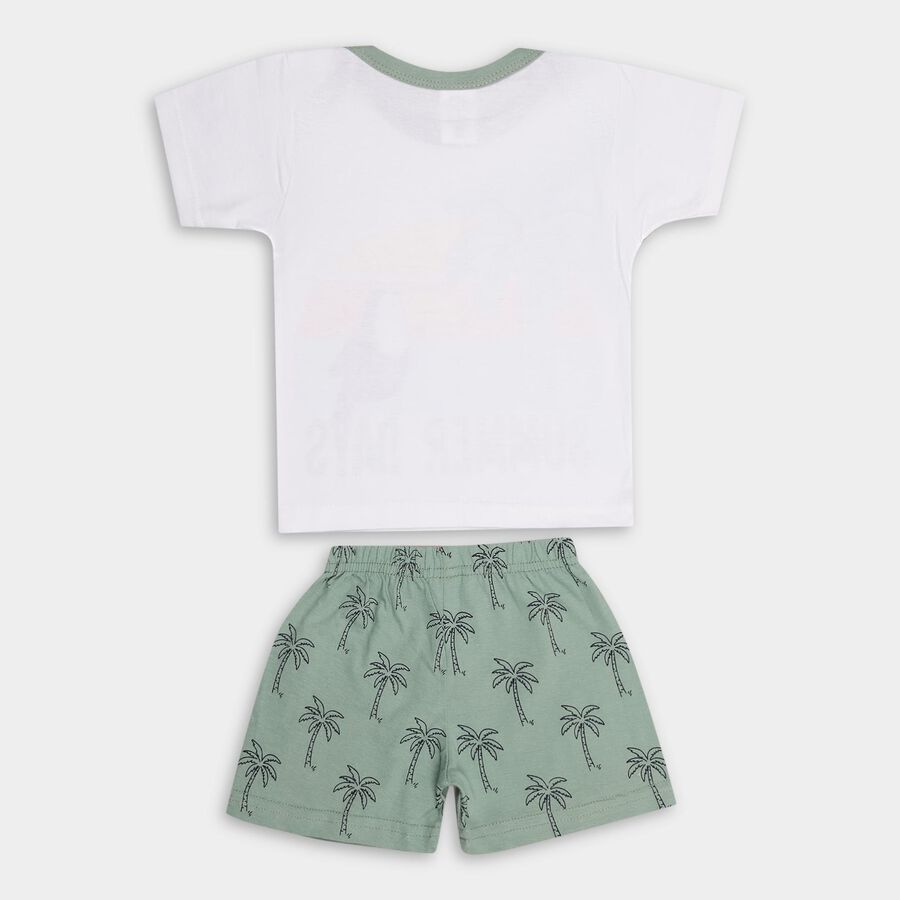 Infant Boys' 100% Cotton Baba Suit, हल्का हरा, large image number null