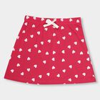 Girls' Multicolor Printed Pull-Up Skirt, Fuchsia, small image number null