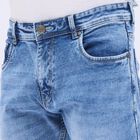 Men's Light Blue Slim Fit Five-Pocket Jeans, Light Blue, small image number null