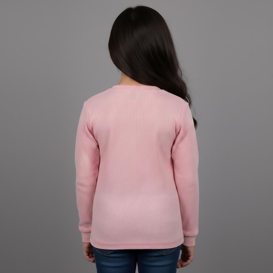 Girls' Thermal Upper, Light Pink, large image number null