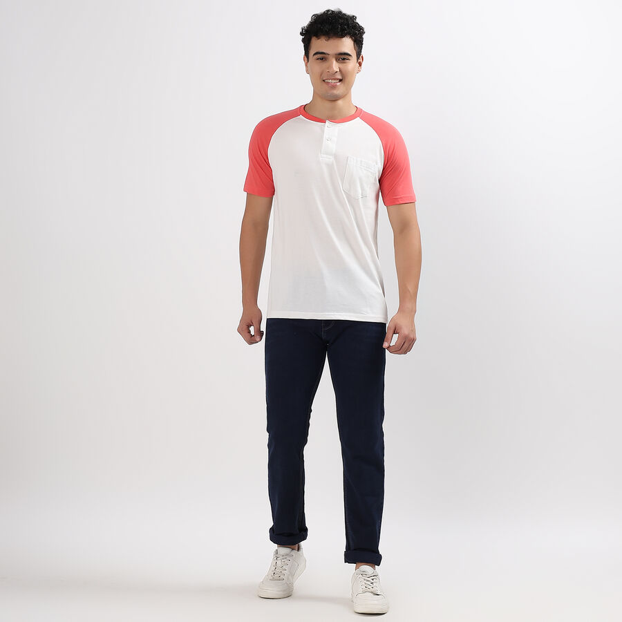Men's Slim Fit Jeans , गहरा नीला, large image number null