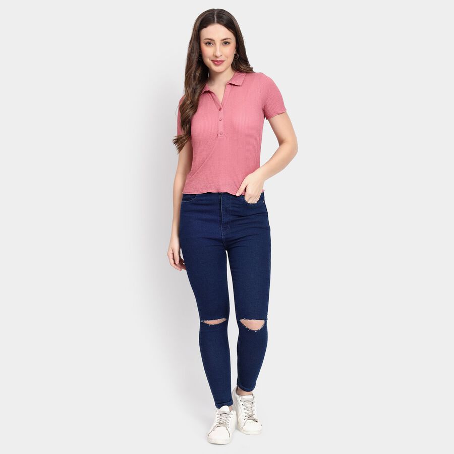 Ladies' Polo T-Shirt, Pink, large image number null