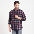 Cotton Checks Casual Shirt, Navy Blue, small image number null