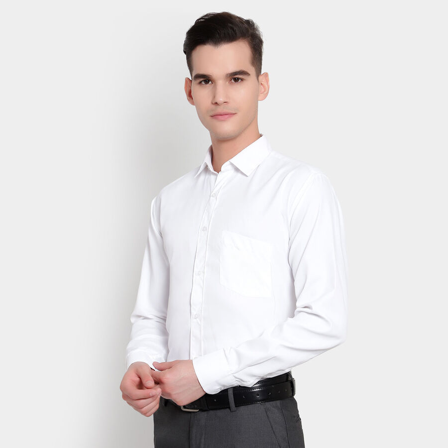 Solid Formal Shirt, White, large image number null