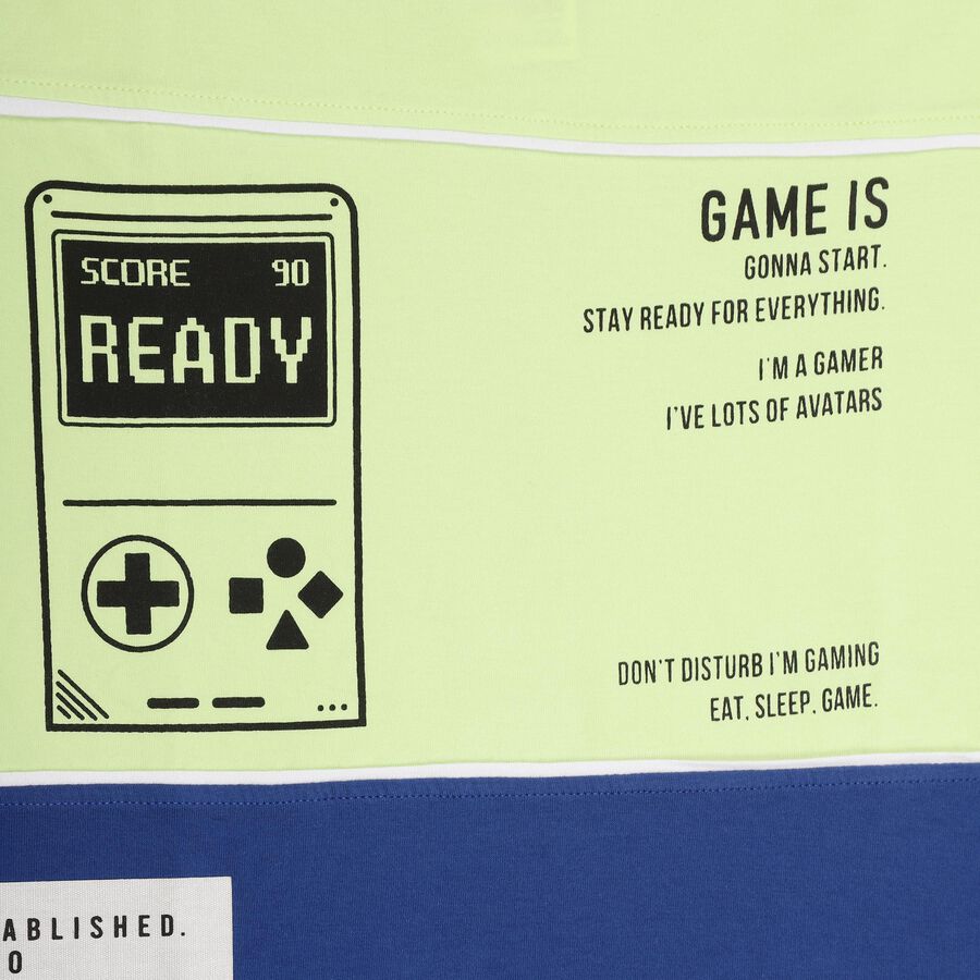 Boys' 100% Cotton Half Sleeves T-Shirt , हल्का हरा, large image number null