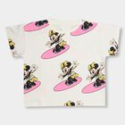 Girls' 100% Cotton T-Shirt, Off White, small