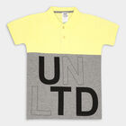 Boys' T-Shirt, Yellow, small