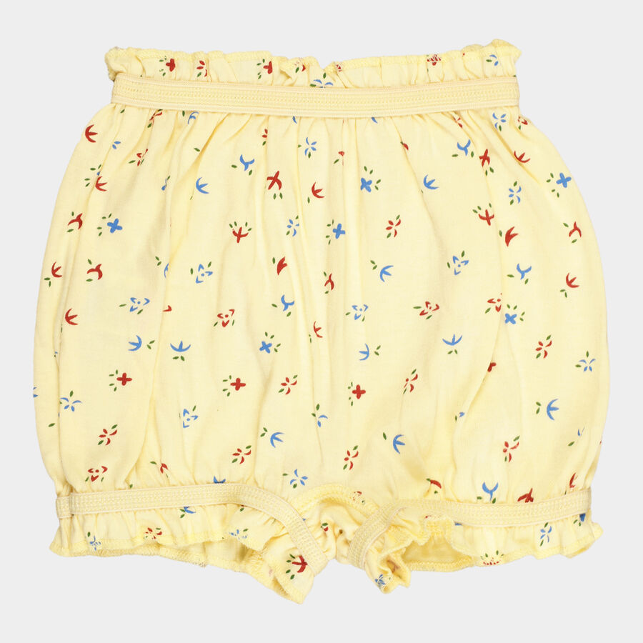 Girls Cotton Bloomer, Yellow, large image number null