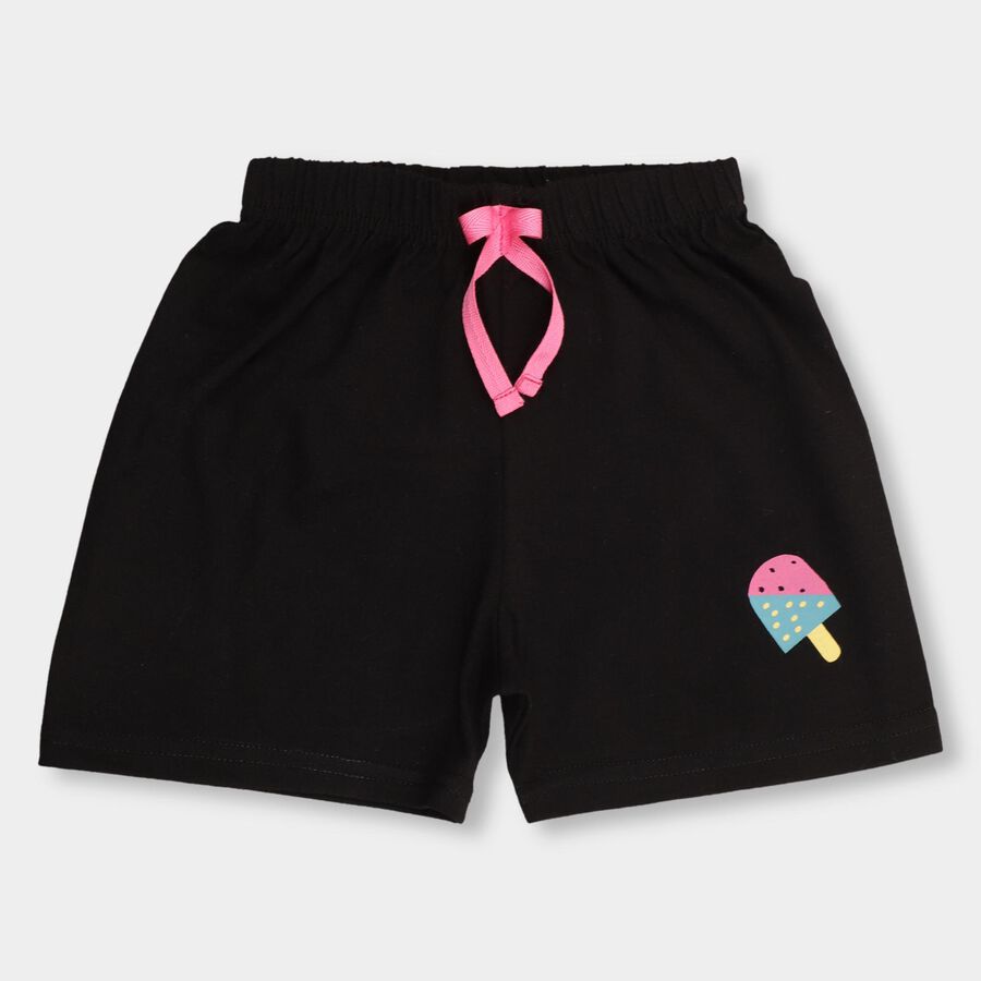 Girls' Shorts , काला, large image number null