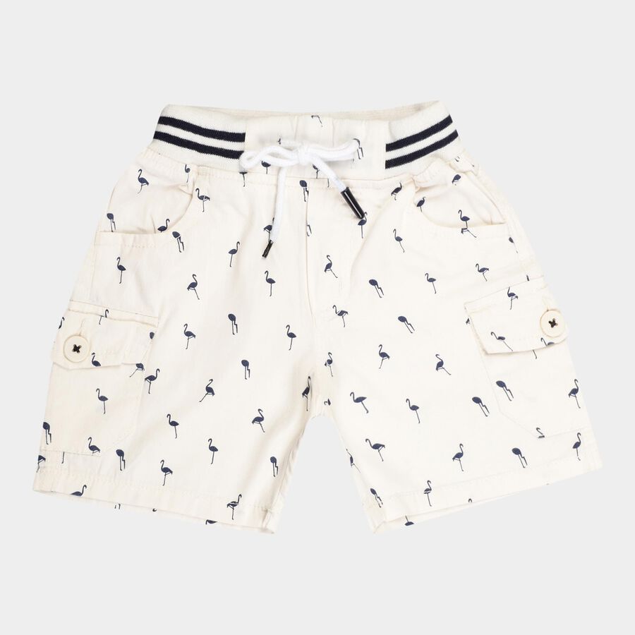 Boys Cotton Bermuda, Beige, large image number null