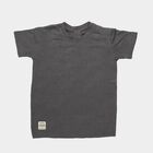 Boys' Half Sleeves T-Shirt, Charcoal, small