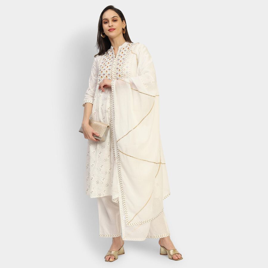 Ladies' Kurta , ऑफ व्हाइट, large image number null