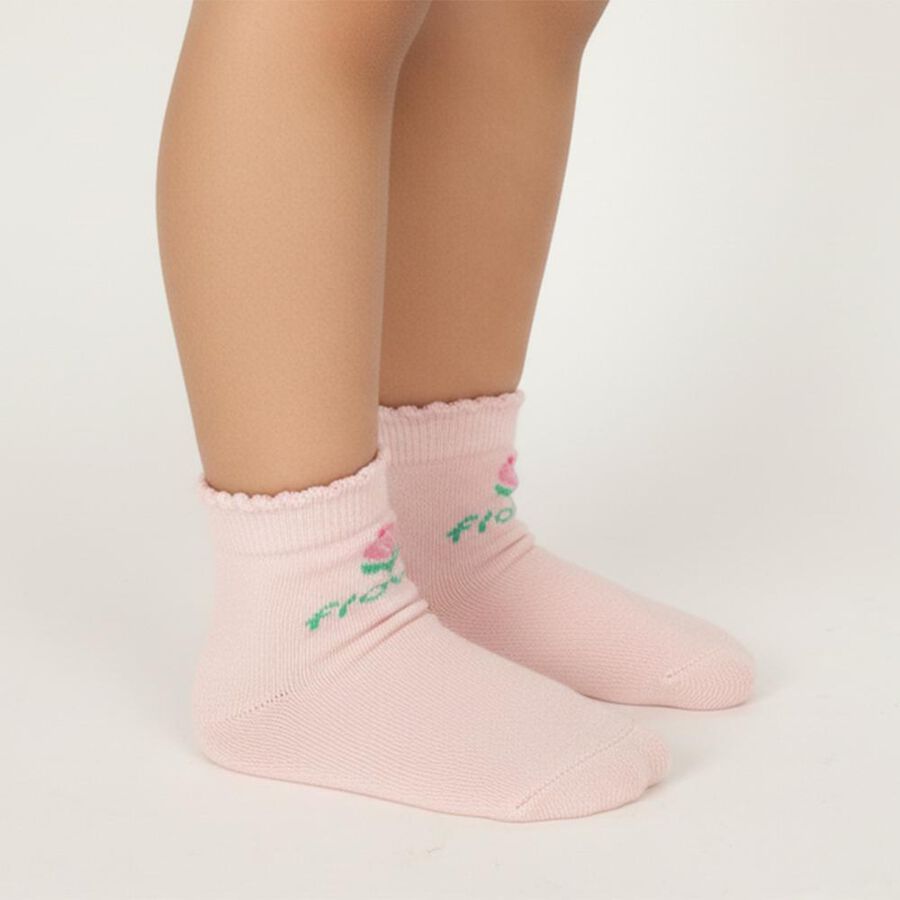 Girls' Socks, Light Pink, large image number null