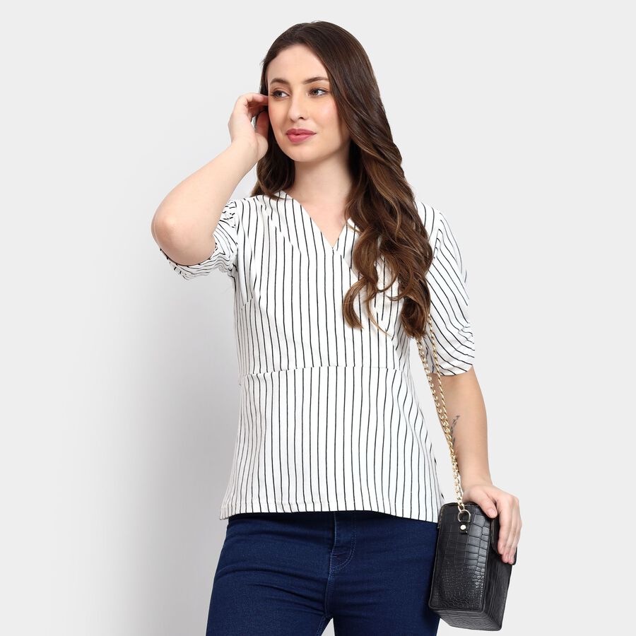 Ladies' Top, ऑफ व्हाइट, large image number null