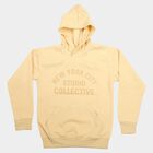 Boys' Beige Hoodie Neck Graphic Print Sweatshirt, Beige, small
