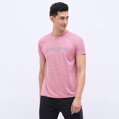 Men's Muted Pink Crew Neck Drifit T-Shirt