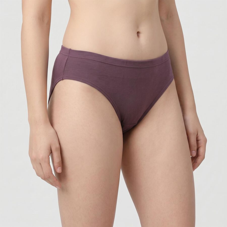 Women Purple Regular Fit Panty, Purple, large