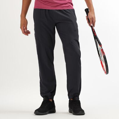 Men's Charcoal Grey Regular Fit Cut And Sew Track Pants