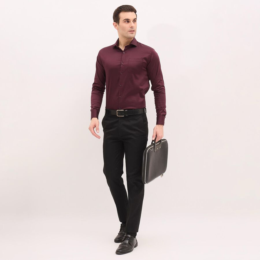 Men's Formal Shirt, वाइन, large image number null