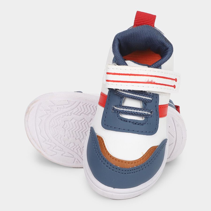 Boys' Lace Up Shoes, सफ़ेद, large image number null
