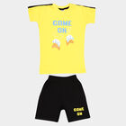 Boys Cotton Baba Suit, Yellow, small image number null