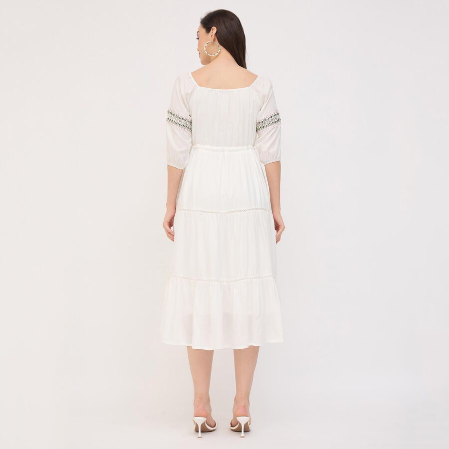 Ladies' Maxi Dress, Off White, large image number null